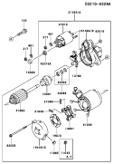 Page K Diagram and Parts List for FD711D ES01 Kawasaki Engine