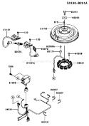 Page F Diagram and Parts List for FD731V AS08 Kawasaki Engine