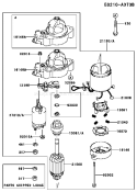 Page K Diagram and Parts List for FD731V CS04 Kawasaki Engine