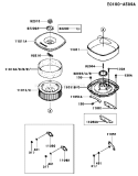 Page A Diagram and Parts List for FD750D AS04 Kawasaki Engine