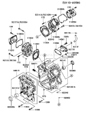 Page E Diagram and Parts List for FD750D AS04 Kawasaki Engine