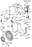 Page F Diagram and Parts List for FD750D AS04 Kawasaki Engine