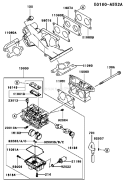 Page B Diagram and Parts List for FD750D AS11 Kawasaki Engine
