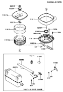 Page A Diagram and Parts List for FD750D BS01 Kawasaki Engine