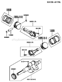 Page J Diagram and Parts List for FD750D CS08 Kawasaki Engine