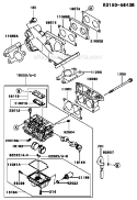 Page B Diagram and Parts List for FD750D DS00 Kawasaki Engine