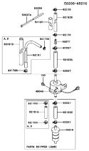 Page G Diagram and Parts List for FD750D CS08 Kawasaki Engine