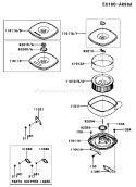 Page A Diagram and Parts List for FD750D DS09 Kawasaki Engine