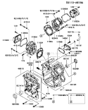 Page E Diagram and Parts List for FD750D DS09 Kawasaki Engine