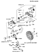 Page D Diagram and Parts List for FD750D ES03 Kawasaki Engine