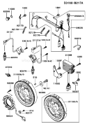 Part Location Diagram of 26030-2320 Kawasaki Harness
