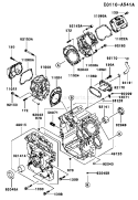 Page D Diagram and Parts List for FD791D AS07 Kawasaki Engine
