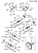 Page K Diagram and Parts List for FD791D BS00 Kawasaki Engine