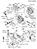 Page K Diagram and Parts List for FD791D CS04 Kawasaki Engine