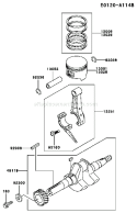Page J Diagram and Parts List for FE120D AS03 Kawasaki Engine