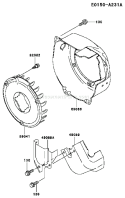 Page D Diagram and Parts List for FE120D AS03 Kawasaki Engine