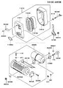 Part Location Diagram of 110R0610 Kawasaki Bolt