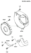Page D Diagram and Parts List for FE120D AS05 Kawasaki Engine