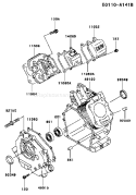 Page E Diagram and Parts List for FE120D AS07 Kawasaki Engine