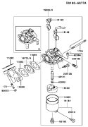 Page B Diagram and Parts List for FE120D BS01 Kawasaki Engine