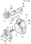 Page E Diagram and Parts List for FE120D BS01 Kawasaki Engine