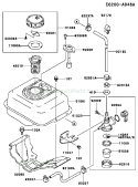 Page G Diagram and Parts List for FE120D BS01 Kawasaki Engine