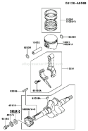Page J Diagram and Parts List for FE120D BS00 Kawasaki Engine