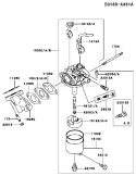 Part Location Diagram of 16183-2005 Kawasaki Float-assembly