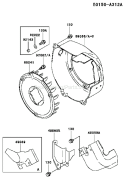 Page D Diagram and Parts List for FE120D BS00 Kawasaki Engine
