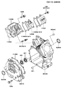 Page E Diagram and Parts List for FE120D BS00 Kawasaki Engine