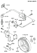 Page F Diagram and Parts List for FE120D BS00 Kawasaki Engine