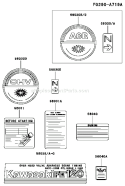Page H Diagram and Parts List for FE120D BS00 Kawasaki Engine
