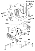 Part Location Diagram of 49106-2571-9X Kawasaki Cover-Muffler
