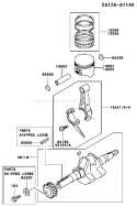 Page J Diagram and Parts List for FE120D DS04 Kawasaki Engine