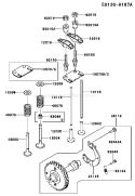 Page L Diagram and Parts List for FE120D DS04 Kawasaki Engine