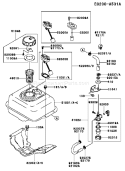 Page G Diagram and Parts List for FE120D DS04 Kawasaki Engine