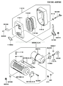 Page A Diagram and Parts List for FE120D AS02 Kawasaki Engine