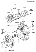 Page E Diagram and Parts List for FE120D AS02 Kawasaki Engine