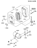 Page A Diagram and Parts List for FE120D HS02 Kawasaki Engine