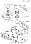 Part Location Diagram of 49034-2062 Kawasaki Pan-Oil