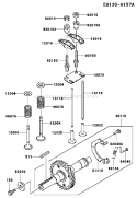 Page L Diagram and Parts List for FE120G AT50 Kawasaki Engine