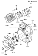Page E Diagram and Parts List for FE120G AT50 Kawasaki Engine