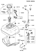 Page G Diagram and Parts List for FE120G AT50 Kawasaki Engine