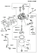 Page B Diagram and Parts List for FE120G CS00 Kawasaki Engine