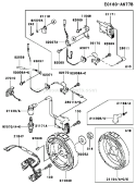 Page F Diagram and Parts List for FE120G CS00 Kawasaki Engine