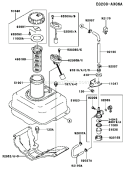Page G Diagram and Parts List for FE120D AS02 Kawasaki Engine