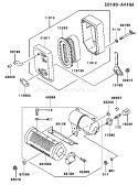 Page A Diagram and Parts List for FE120G FS00 Kawasaki Engine