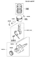 Page J Diagram and Parts List for FE120G FS00 Kawasaki Engine