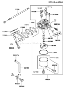 Page B Diagram and Parts List for FE120D HS02 Kawasaki Engine