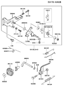 Page C Diagram and Parts List for FE120G FS00 Kawasaki Engine